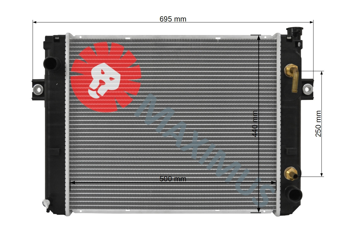 TOYOTA 6FG10 6FG14 6FG15 6FG18 6FD10 6FD14 6FD15 6FD18 - Radiátor - Villás targonca: 2 kép. TOYOTA 6FG10 6FG14 6FG15 6FG18 6FD10 6FD14 6FD15 6FD18 - Radiátor - Villás targonca: 2 kép.