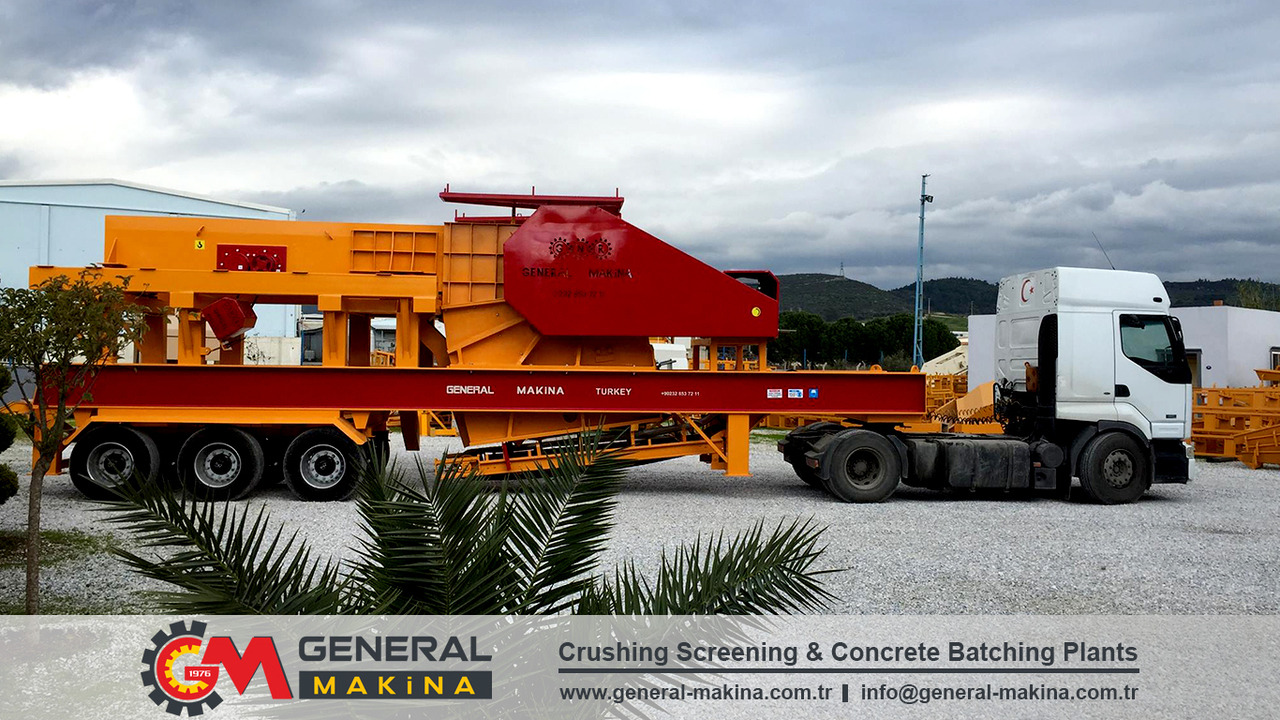 GENERAL MAKİNA Semi Mobile Crushing Plant - Pofás törő: 1 kép. GENERAL MAKİNA Semi Mobile Crushing Plant - Pofás törő: 1 kép.