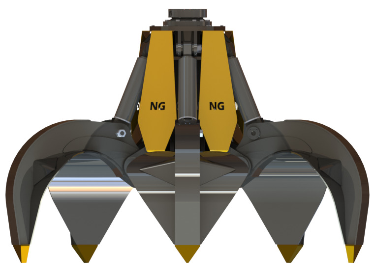 ORANGE PEEL SCRAP GRAPPLE - POLYP GRABS - Polip kanál - Kotrógép: 1 kép. ORANGE PEEL SCRAP GRAPPLE - POLYP GRABS - Polip kanál - Kotrógép: 1 kép.