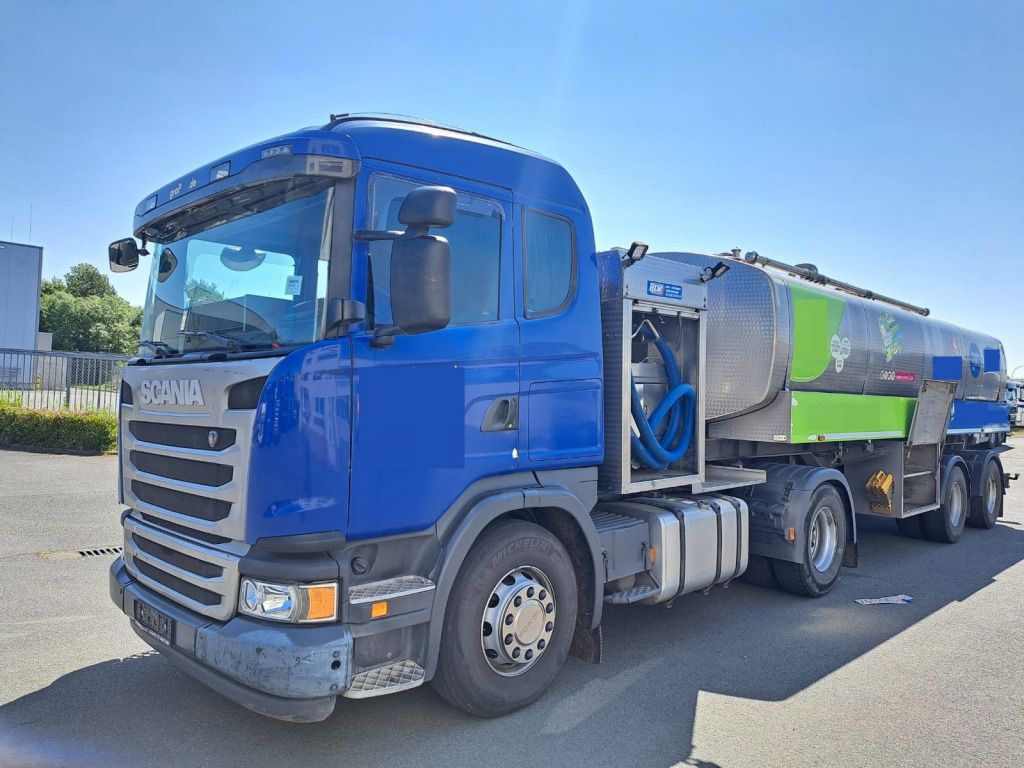 Scania G410 (Nr. 6081) - Nyergesvontató: 2 kép. Scania G410 (Nr. 6081) - Nyergesvontató: 2 kép.