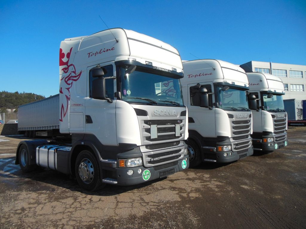 Scania R 450, RETARDER, STANDKLIMA, 3 STÜCKS AM LAGER!! - Nyergesvontató: 1 kép. Scania R 450, RETARDER, STANDKLIMA, 3 STÜCKS AM LAGER!! - Nyergesvontató: 1 kép.