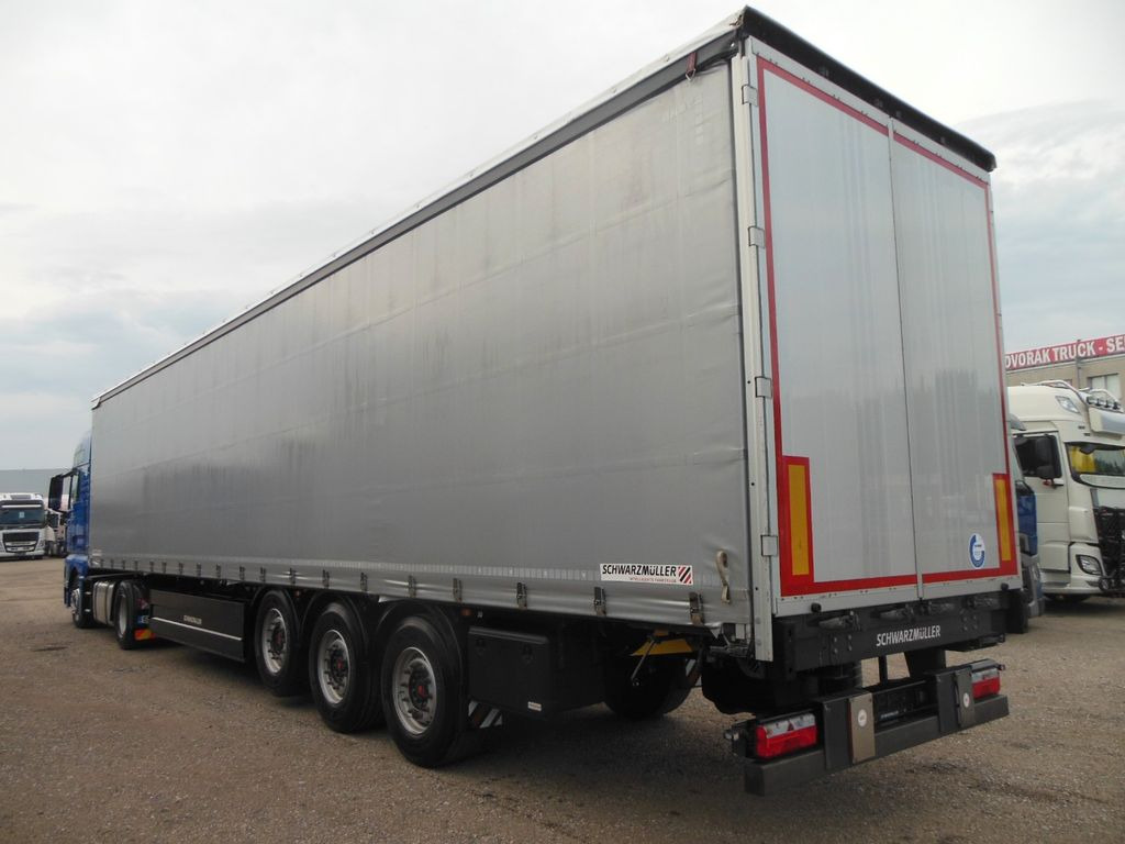 Schwarzmüller S1, BORDWÄNDE, PALETTEN BOX, LIFT ACHSE, TOP!!! - Ponyvás félpótkocsi: 1 kép. Schwarzmüller S1, BORDWÄNDE, PALETTEN BOX, LIFT ACHSE, TOP!!! - Ponyvás félpótkocsi: 1 kép.