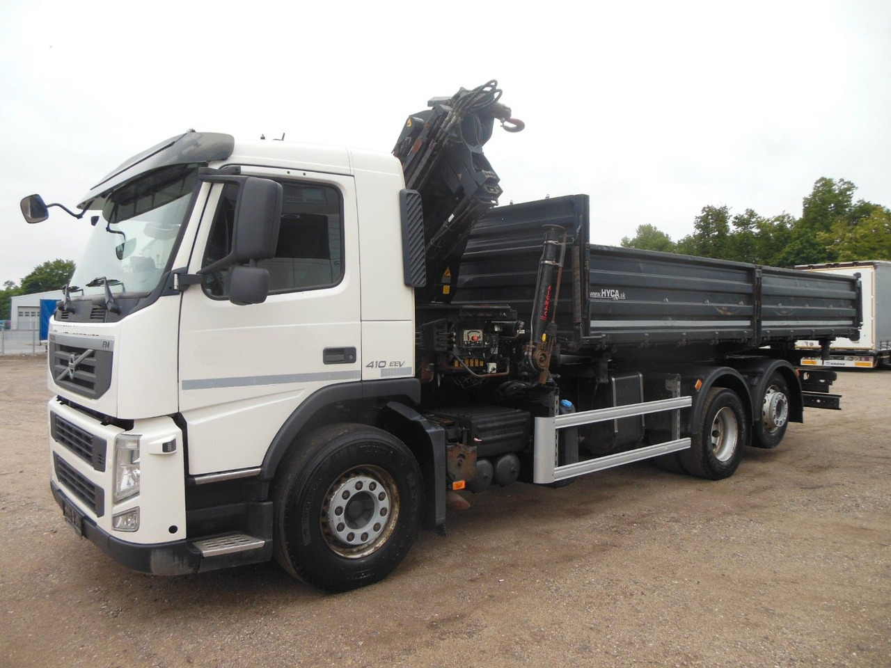 Volvo FM 410, 6X2, DREISEITEN KIPPER, HIAB XS 211 - Billenőplatós teherautó, Darus autó: 1 kép. Volvo FM 410, 6X2, DREISEITEN KIPPER, HIAB XS 211 - Billenőplatós teherautó, Darus autó: 1 kép.