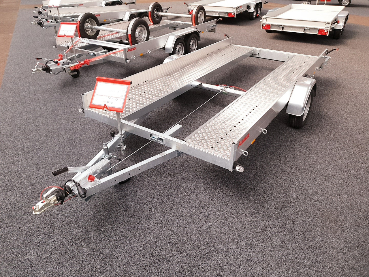 Anssems AMT ECO 1300 light 340x180x18cm (L) 1300kg - Pótkocsi autószállító: 2 kép. Anssems AMT ECO 1300 light 340x180x18cm (L) 1300kg - Pótkocsi autószállító: 2 kép.
