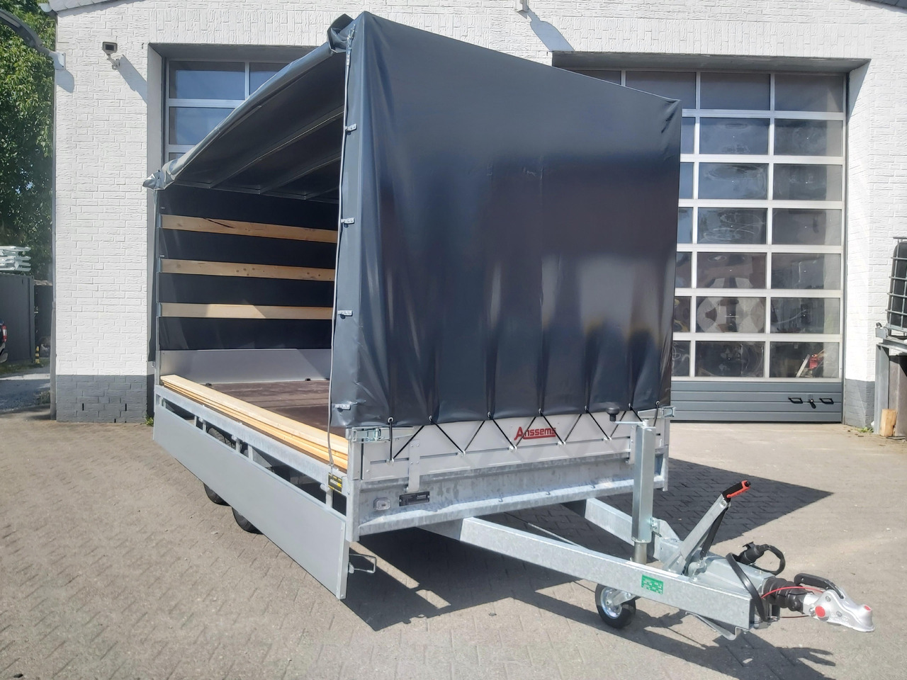 Anssems Hochlader PSX - S 3000 405x178x30cm 180cm Hochplane grau (XL) 3000kg Aktion - Ponyvás pótkocsi: 1 kép. Anssems Hochlader PSX - S 3000 405x178x30cm 180cm Hochplane grau (XL) 3000kg Aktion - Ponyvás pótkocsi: 1 kép.