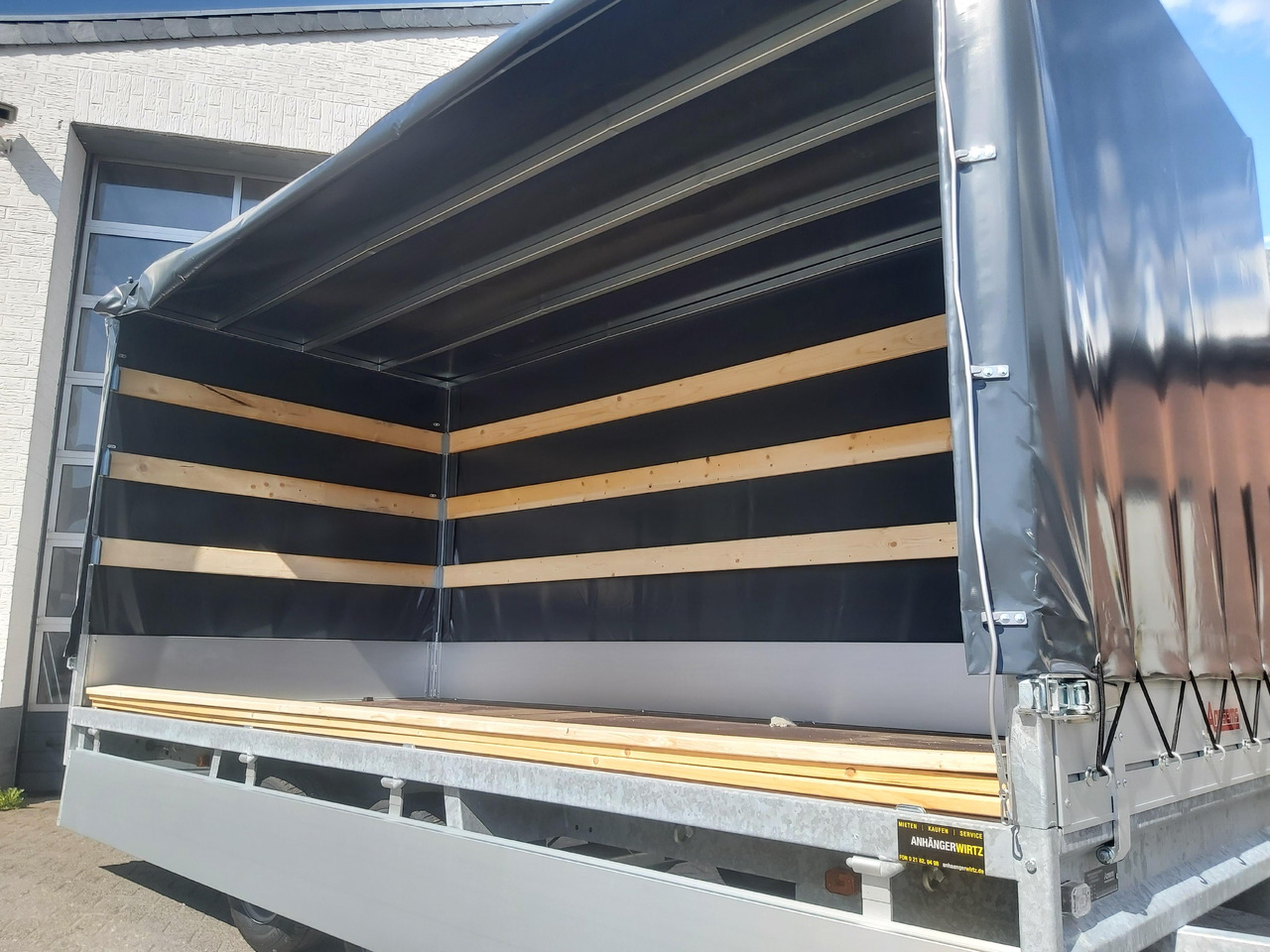 Anssems Hochlader PSX - S 3000 405x178x30cm 180cm Hochplane grau (XL) 3000kg Aktion - Ponyvás pótkocsi: 4 kép. Anssems Hochlader PSX - S 3000 405x178x30cm 180cm Hochplane grau (XL) 3000kg Aktion - Ponyvás pótkocsi: 4 kép.