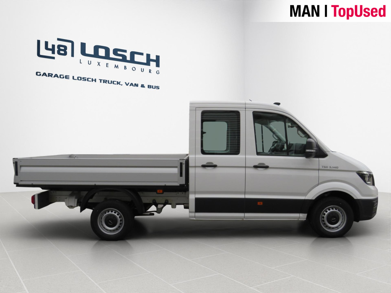 Új Platós kisteherautó, Duplakabinos kisteherautó MAN TGE 3.140 4X2F L3 SB Doka Pritsche: 13 kép.