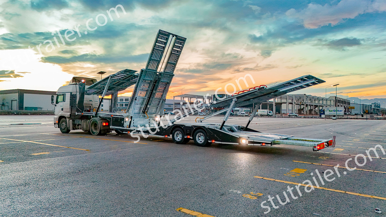 STU 6 Car Carrier Trailer - Félpótkocsi autószállító: 2 kép. STU 6 Car Carrier Trailer - Félpótkocsi autószállító: 2 kép.
