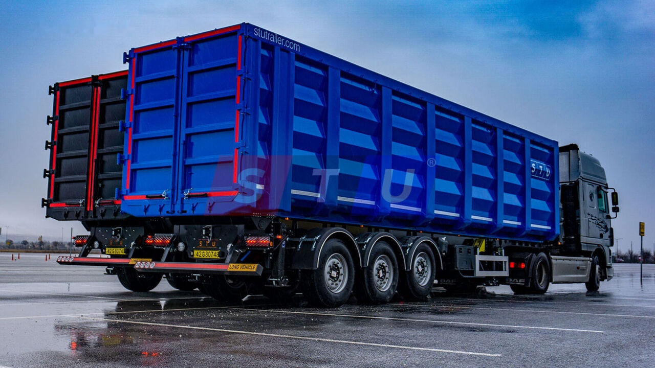 STU 71m3 TIPPER TRAILER - FOR METAL SCRAP - Félpótkocsi billenőplatós: 5 kép. STU 71m3 TIPPER TRAILER - FOR METAL SCRAP - Félpótkocsi billenőplatós: 5 kép.