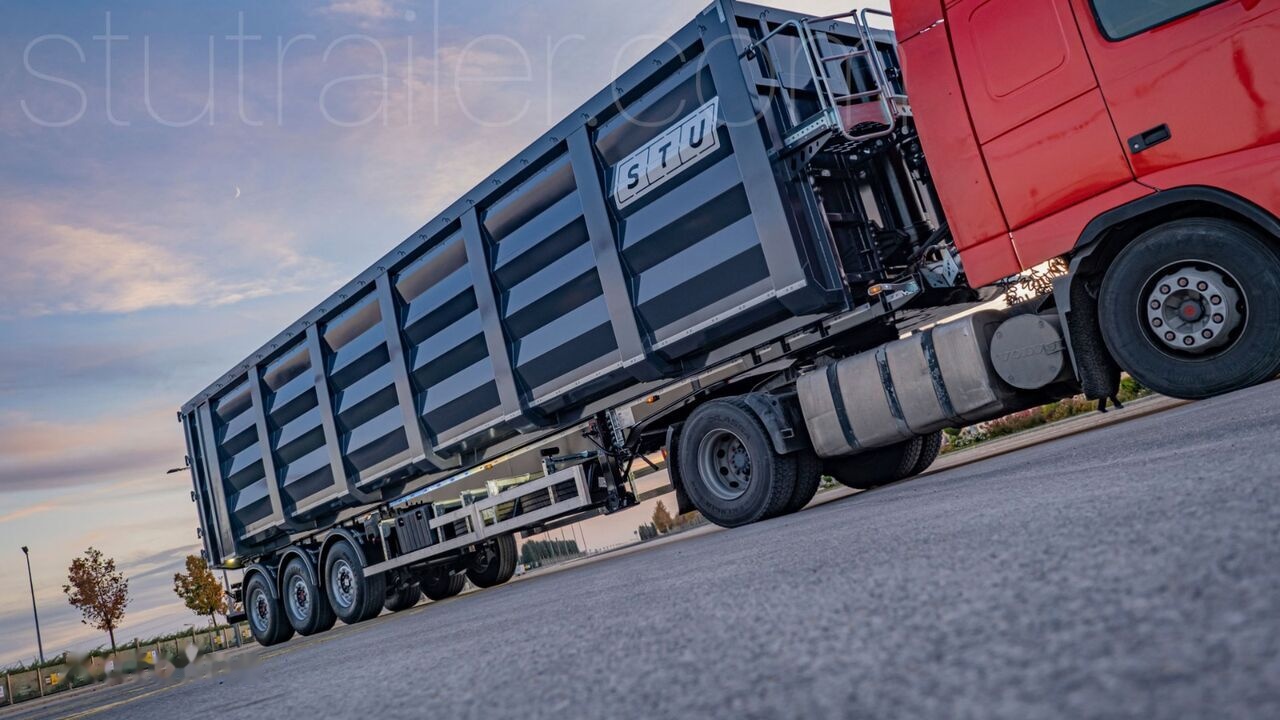 STU 71m3 Tipper Trailer For Scrap Metal - Félpótkocsi billenőplatós: 1 kép. STU 71m3 Tipper Trailer For Scrap Metal - Félpótkocsi billenőplatós: 1 kép.