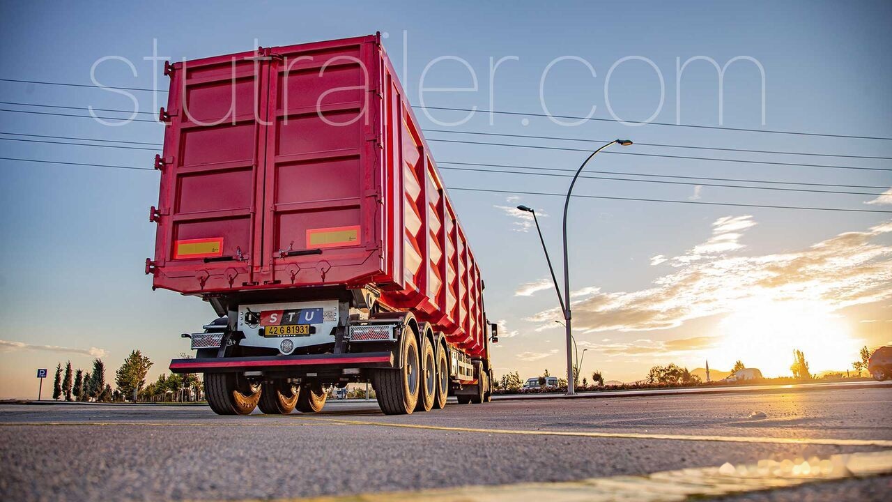 Új Félpótkocsi billenőplatós STU SCRAP TIPPER TRAILER / FROM 55 TO 81 M3: 29 kép.