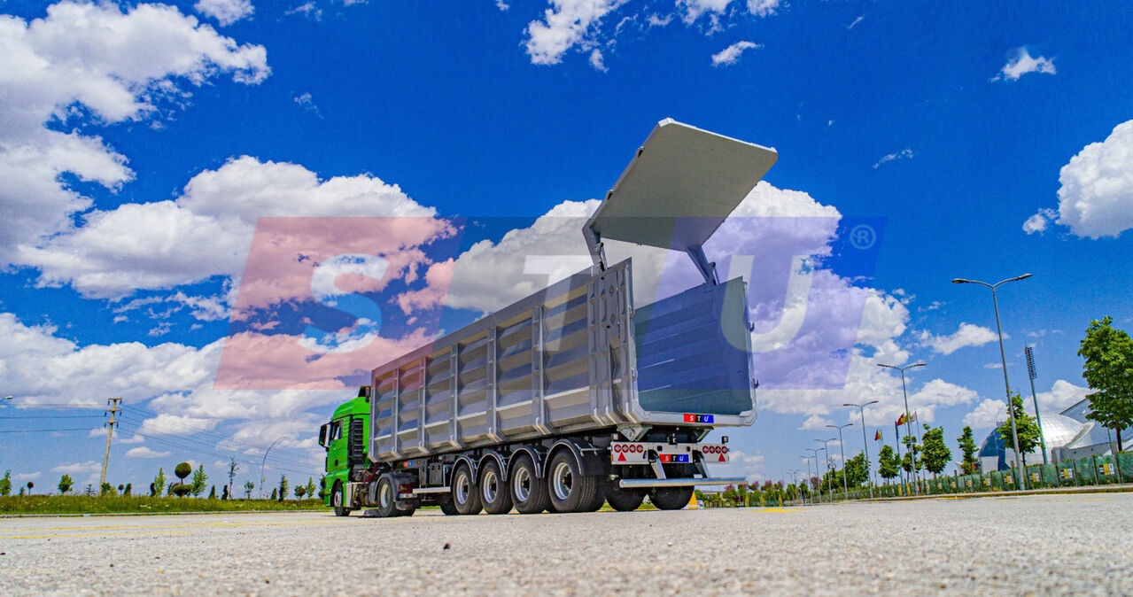 Új Félpótkocsi billenőplatós STU SCRAP TIPPER TRAILER / FROM 55 TO 81 M3: 39 kép.