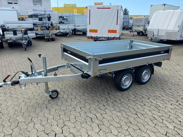 Brenderup Rückwärtskipper BT4260STB 2000, 2,0 to., E-Pumpe, 259x143x35cm - Pótkocsi billenőplatós: 1 kép. Brenderup Rückwärtskipper BT4260STB 2000, 2,0 to., E-Pumpe, 259x143x35cm - Pótkocsi billenőplatós: 1 kép.