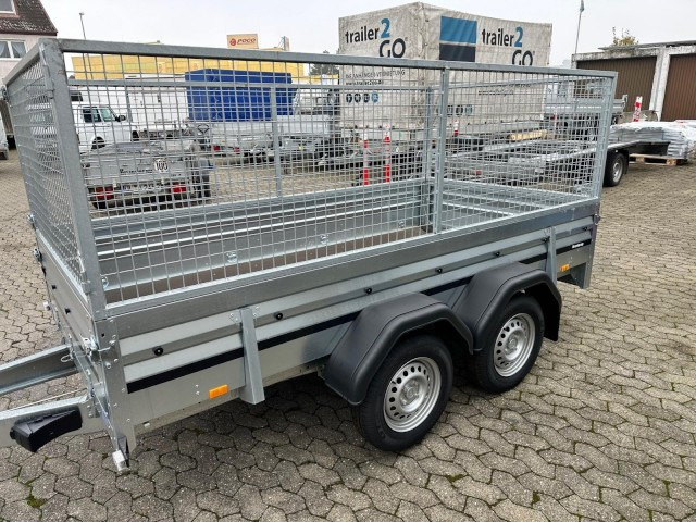 Brenderup Tieflader 2300S Stahl mit Laubgitter, 2,0 to. 3010x1530x400mm - Autó utánfutó: 4 kép. Brenderup Tieflader 2300S Stahl mit Laubgitter, 2,0 to. 3010x1530x400mm - Autó utánfutó: 4 kép.