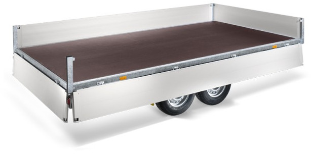 Humbaur HT 30 62 21 GR Hochlader 3,0 to. 6220 x 2070 x 350 mm - Autó utánfutó: 2 kép. Humbaur HT 30 62 21 GR Hochlader 3,0 to. 6220 x 2070 x 350 mm - Autó utánfutó: 2 kép.