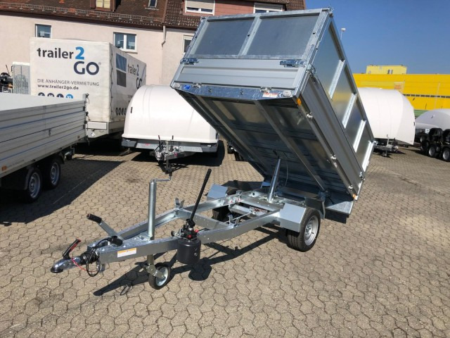 Humbaur HUK 182715 Heckkipper Blechaufsatz 1,8 t. 2680 x 1500 x 300mm - Pótkocsi billenőplatós: 5 kép. Humbaur HUK 182715 Heckkipper Blechaufsatz 1,8 t. 2680 x 1500 x 300mm - Pótkocsi billenőplatós: 5 kép.