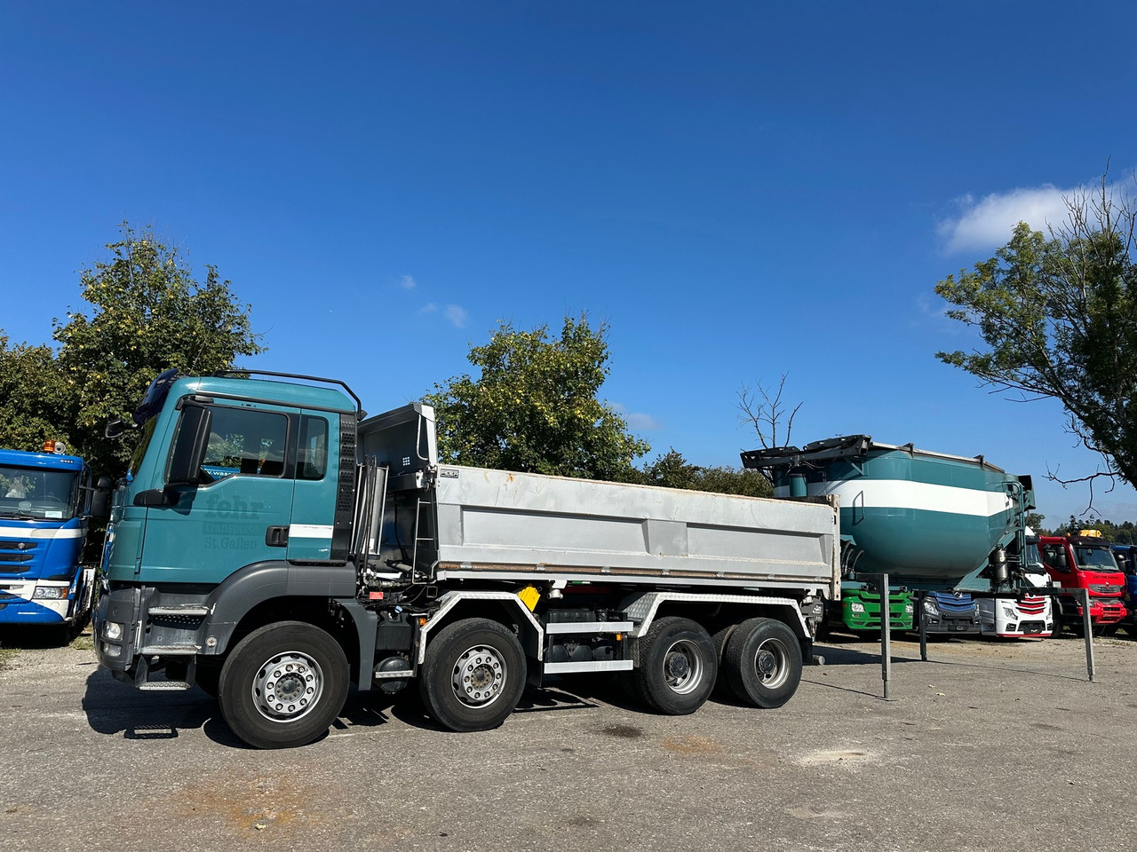 MAN TGS 35.480 8x4 Wechselsistem - Billenőplatós teherautó: 2 kép. MAN TGS 35.480 8x4 Wechselsistem - Billenőplatós teherautó: 2 kép.