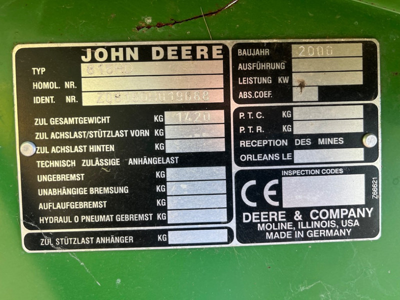 Kombájn John Deere 2256: 10 kép.