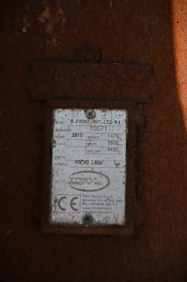 Rakodókanál TREVI BENNE loader bucket 2500 mm: 13 kép.