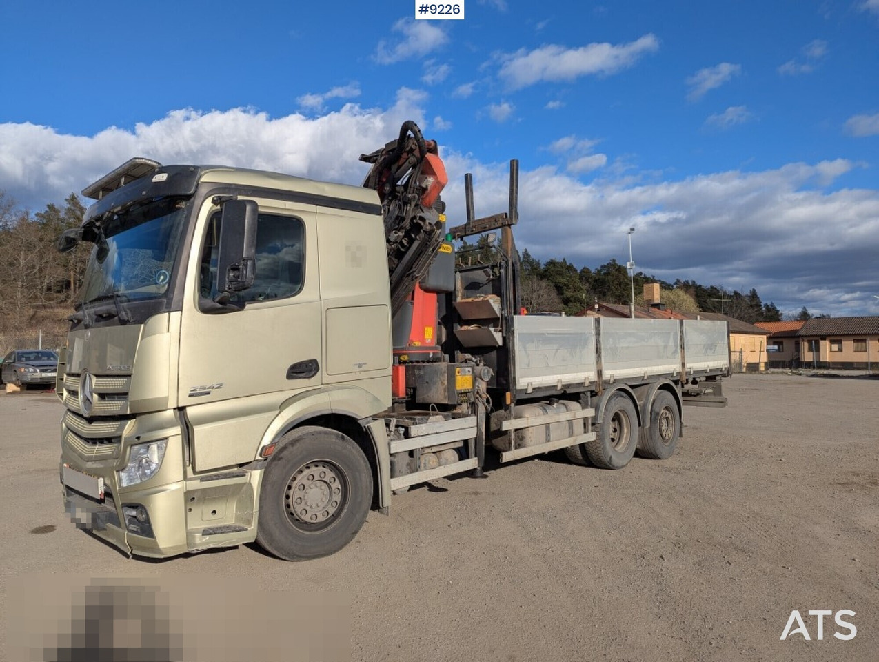 Crane Truck Mercedes-Benz Actros 2542 - Platós teherautó, Darus autó: 1 kép. Crane Truck Mercedes-Benz Actros 2542 - Platós teherautó, Darus autó: 1 kép.