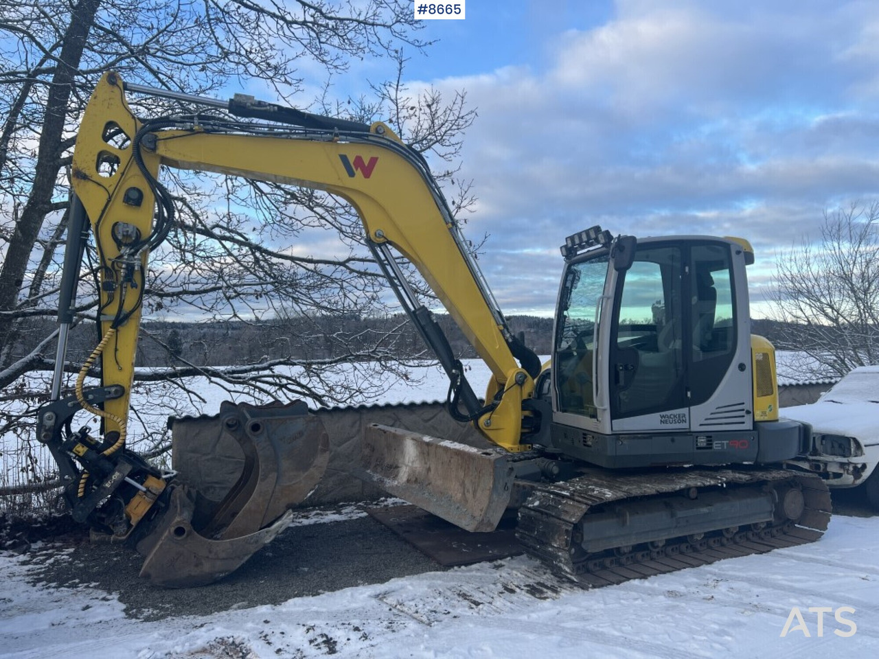 Crawler excavator - Wacker Neuson ET90 - Kotrógép: 1 kép. Crawler excavator - Wacker Neuson ET90 - Kotrógép: 1 kép.