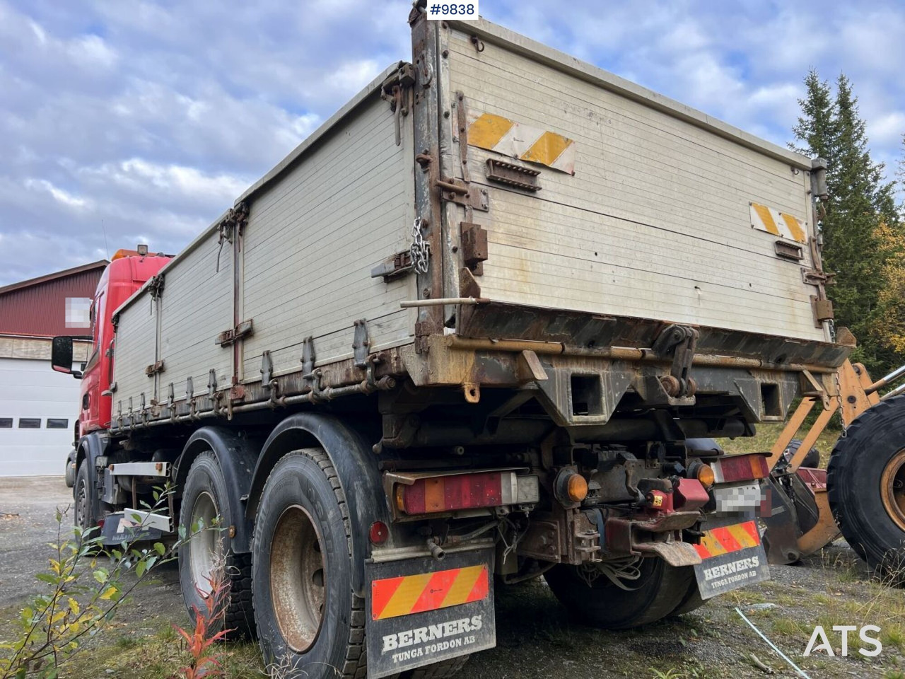 Billenőplatós teherautó Dump Truck Scania R164 with plow equipment and underbite: 12 kép.