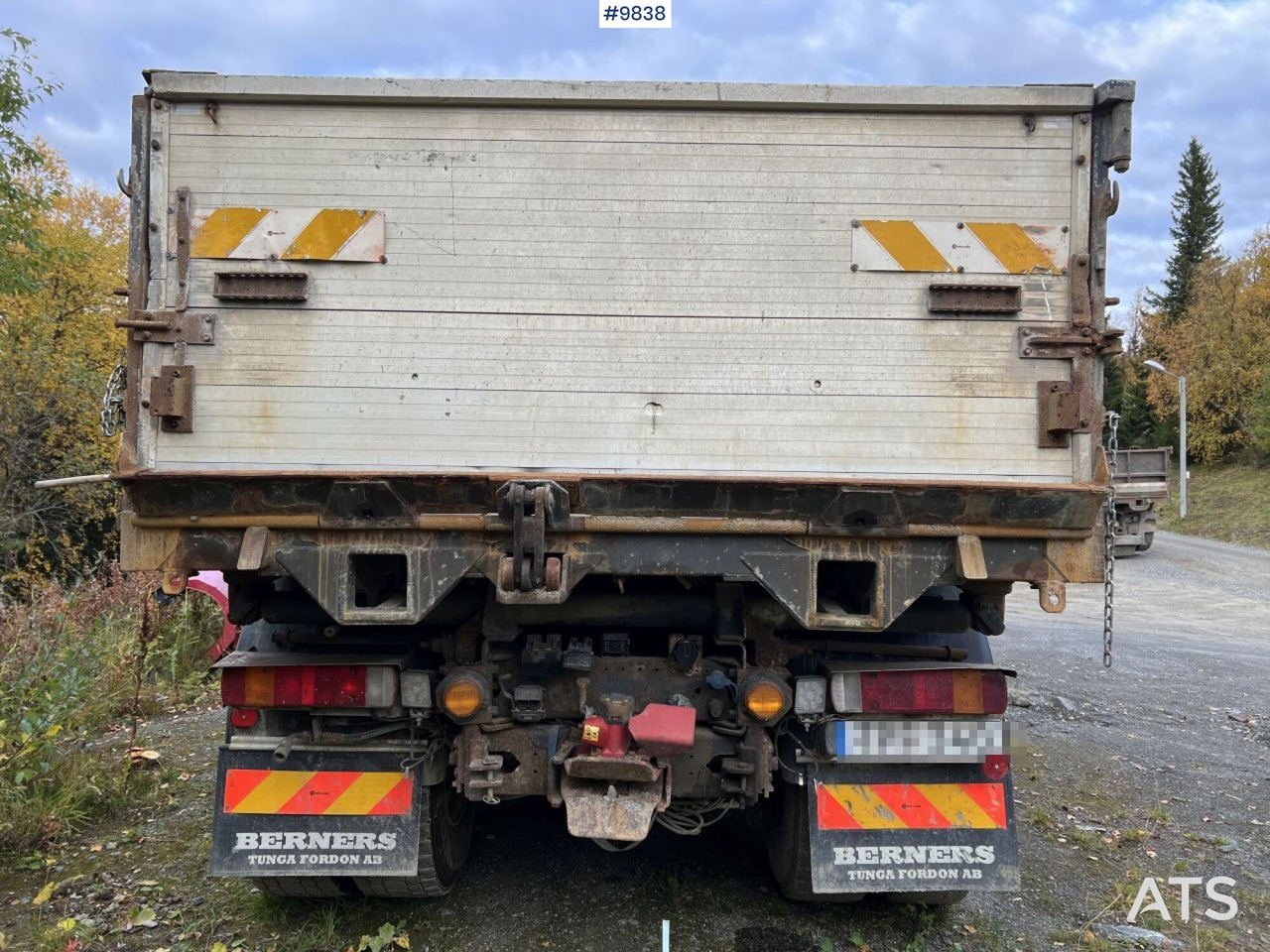 Billenőplatós teherautó Dump Truck Scania R164 with plow equipment and underbite: 11 kép.
