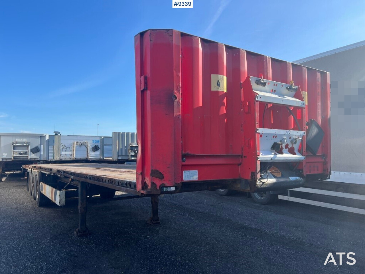 Flatbed - KRONE PROFI-LINER SD - Platós félpótkocsi: 3 kép. Flatbed - KRONE PROFI-LINER SD - Platós félpótkocsi: 3 kép.