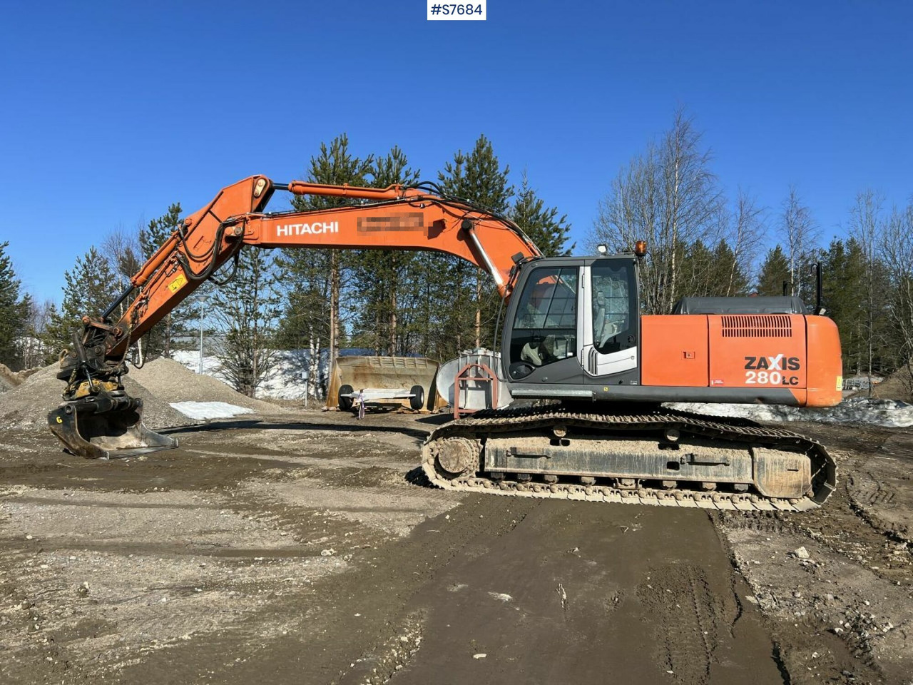 Hitachi ZX 280 LC-3 Excavator with gravel system - Kotrógép: 1 kép. Hitachi ZX 280 LC-3 Excavator with gravel system - Kotrógép: 1 kép.