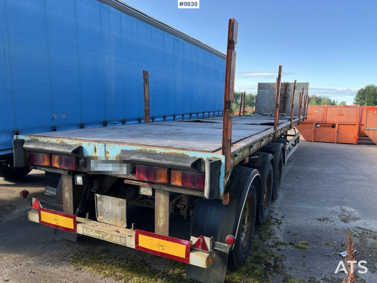 KILAFORS SVTPB3 129 trailer, Rep Objekt - Platós félpótkocsi: 2 kép. KILAFORS SVTPB3 129 trailer, Rep Objekt - Platós félpótkocsi: 2 kép.