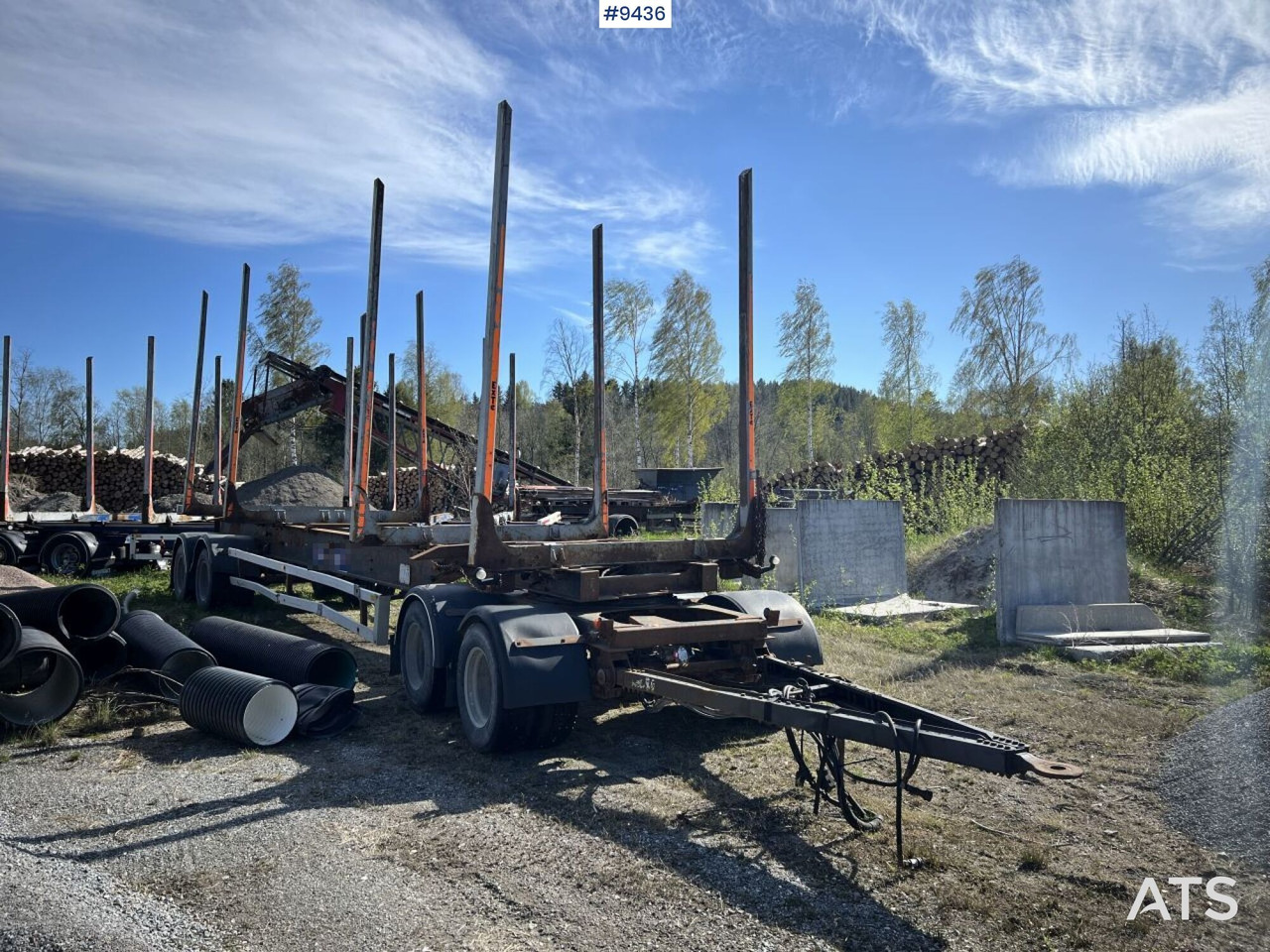 Kilafors SBB4A Logging trailer - Rönkszállító pótkocsi: 1 kép. Kilafors SBB4A Logging trailer - Rönkszállító pótkocsi: 1 kép.