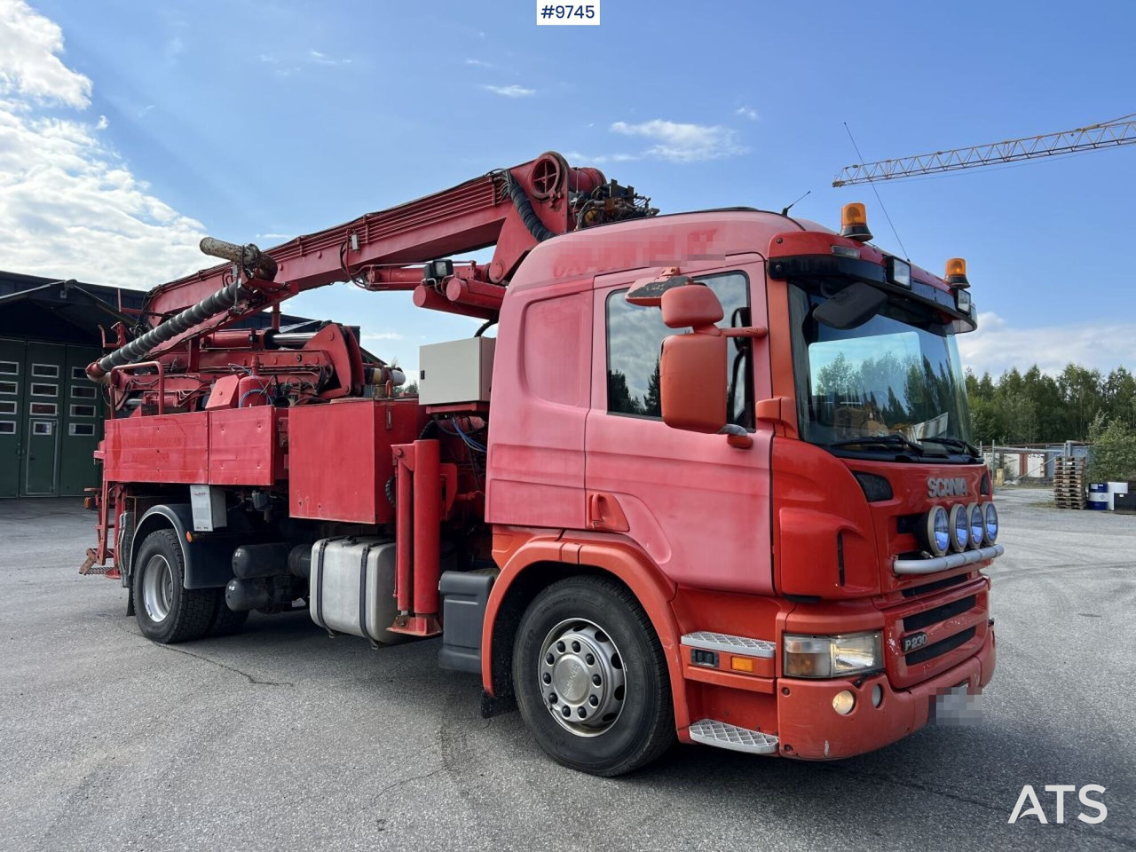 Scania P230 with Concrete pump - Betonpumpa: 2 kép. Scania P230 with Concrete pump - Betonpumpa: 2 kép.