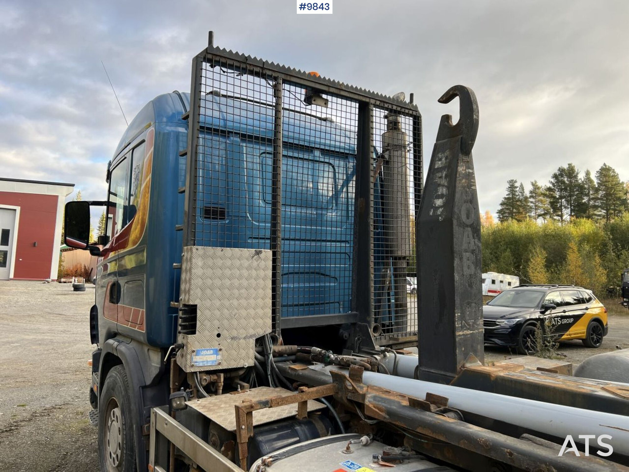Scania R144 Hook Truck with plow equipment - Horgos rakodó teherautó: 5 kép. Scania R144 Hook Truck with plow equipment - Horgos rakodó teherautó: 5 kép.