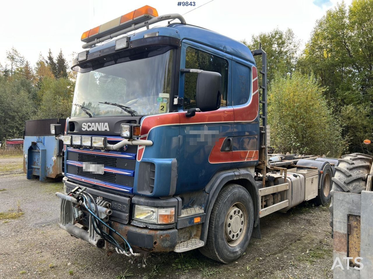 Scania R144 Hook Truck with plow equipment - Horgos rakodó teherautó: 1 kép. Scania R144 Hook Truck with plow equipment - Horgos rakodó teherautó: 1 kép.