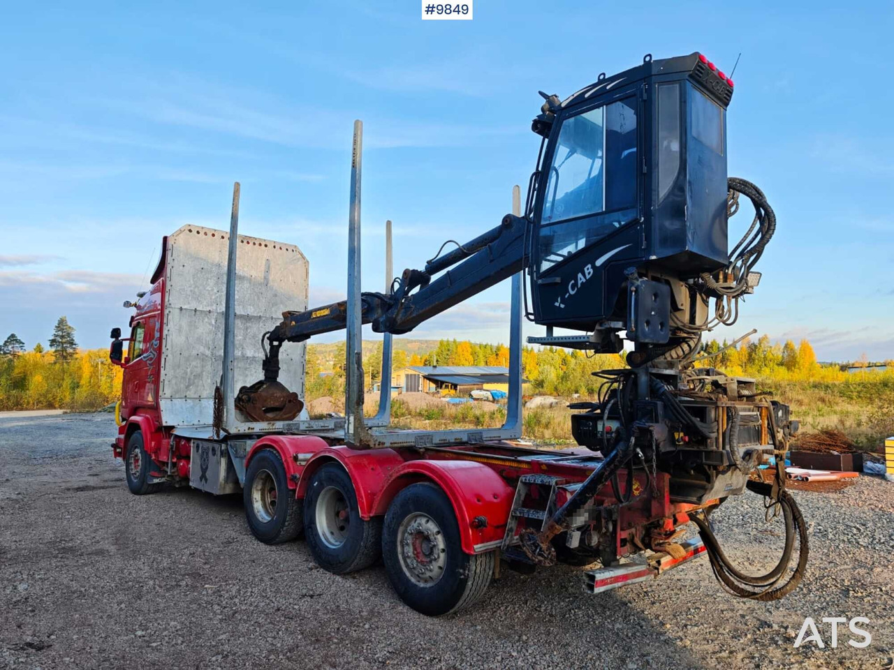 Scania R730 Tridem Timber Truck with Loglift F125S Crane (VIDEO) - Rönkszállító teherautó, Darus autó: 4 kép. Scania R730 Tridem Timber Truck with Loglift F125S Crane (VIDEO) - Rönkszállító teherautó, Darus autó: 4 kép.