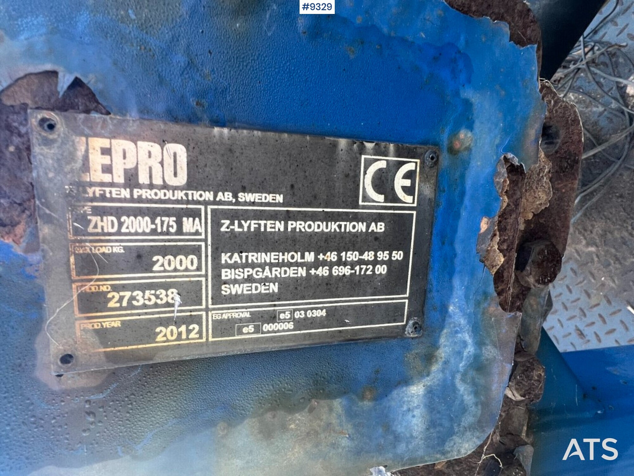 Tail lift - Zepro- ZHD2000-175MA - Emelőhátfal: 4 kép. Tail lift - Zepro- ZHD2000-175MA - Emelőhátfal: 4 kép.