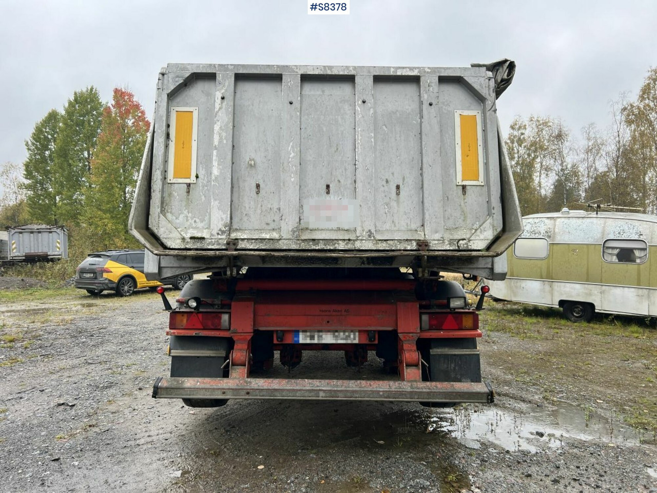 Tipper trailer, Fruehauf TP-87, 4-axles, Dump body Benalu - Pótkocsi billenőplatós: 4 kép. Tipper trailer, Fruehauf TP-87, 4-axles, Dump body Benalu - Pótkocsi billenőplatós: 4 kép.