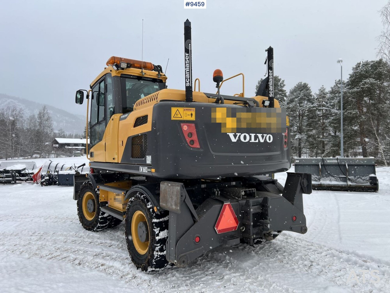 Gumikerekes kotró Volvo EW160 D Wheeled excavator (VIDEO): 7 kép.