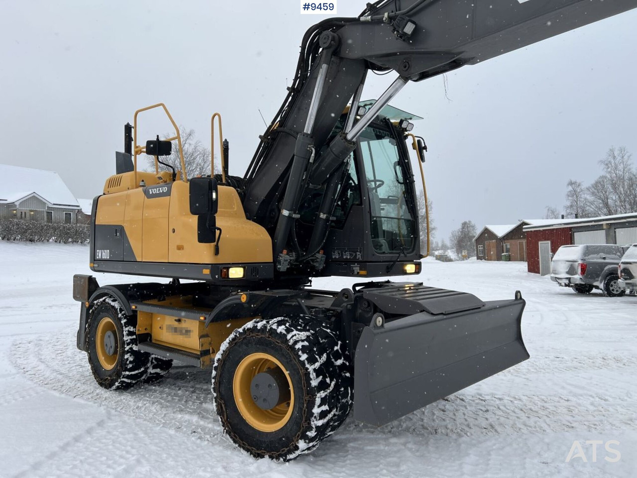 Gumikerekes kotró Volvo EW160 D Wheeled excavator (VIDEO): 9 kép.