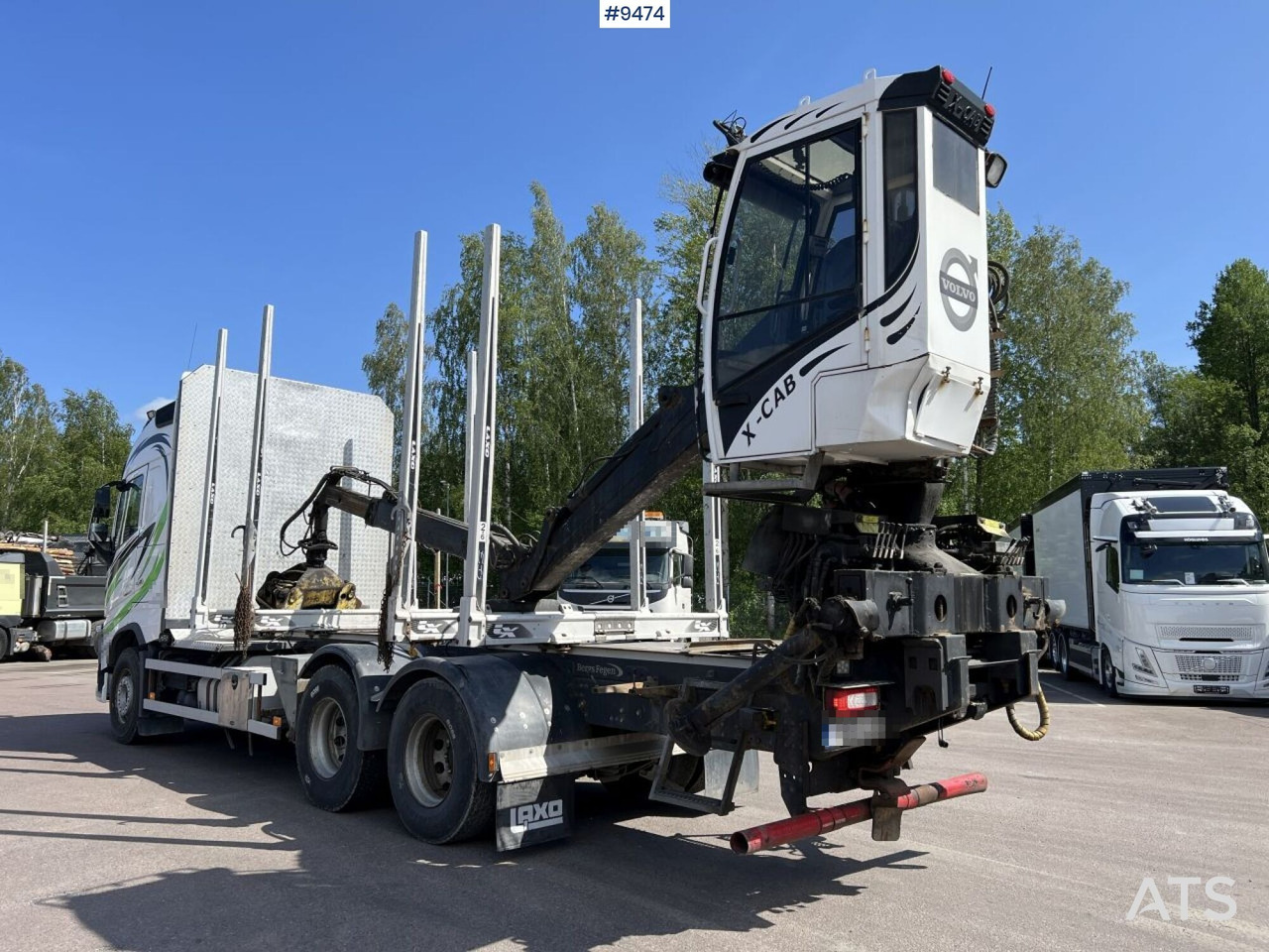 Volvo FH13 Logging truck with Loglift 105S crane - Rönkszállító teherautó, Darus autó: 5 kép. Volvo FH13 Logging truck with Loglift 105S crane - Rönkszállító teherautó, Darus autó: 5 kép.