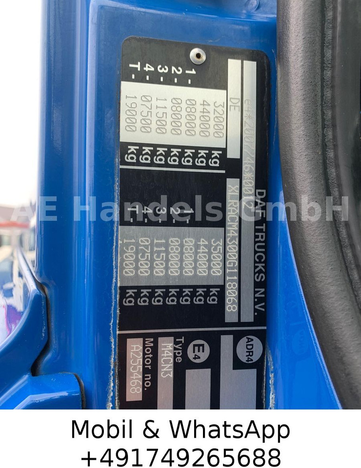 DAF CF 510 SpaceCab BL 8x2 *Retarder/ACC/Liftachse lízing DAF CF 510 SpaceCab BL 8x2 *Retarder/ACC/Liftachse: 13 kép.