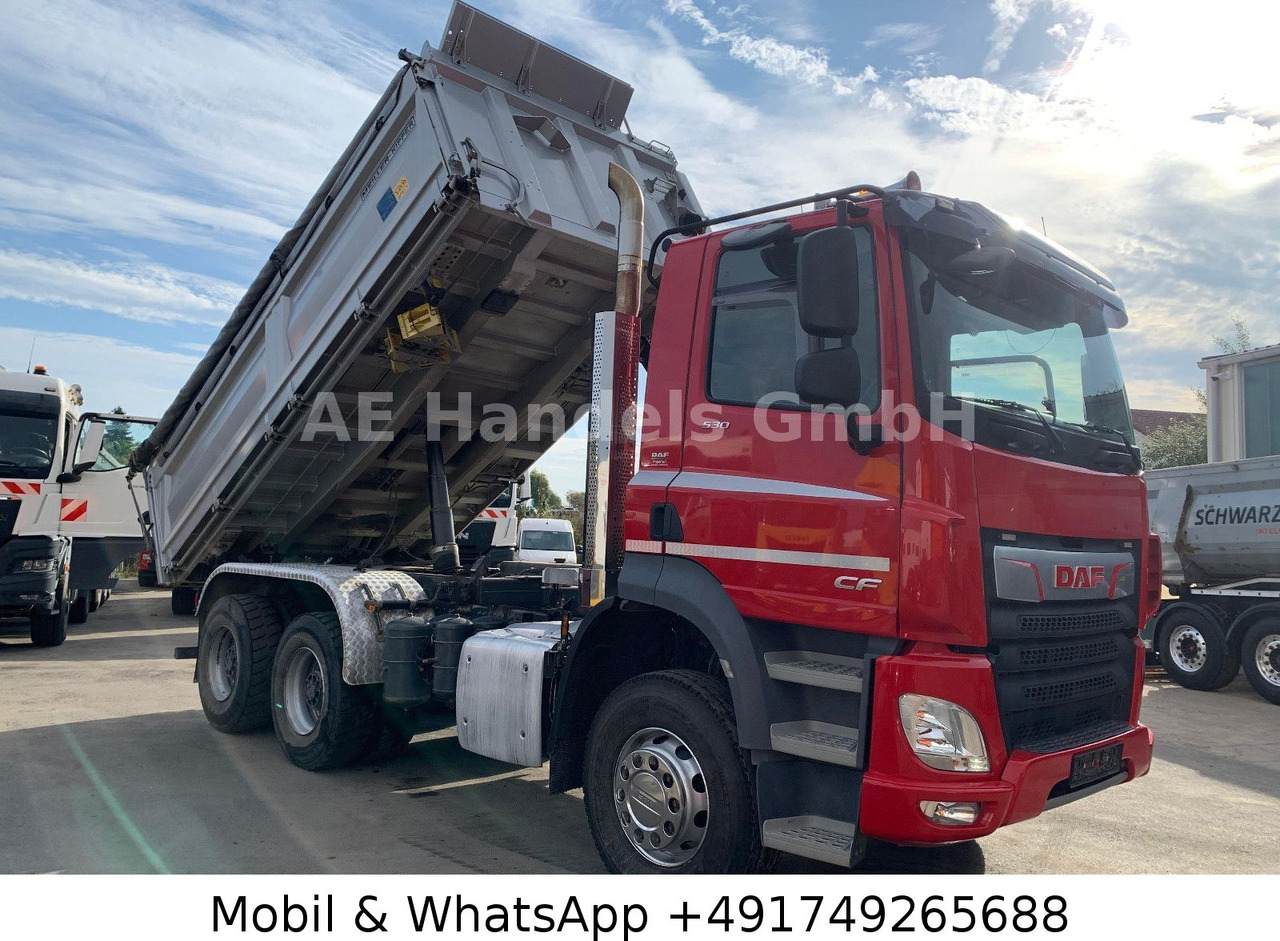 DAF CF 530 6x4 Meiller *Bobmatik/12m³/Standklima/AHK - Billenőplatós teherautó: 1 kép. DAF CF 530 6x4 Meiller *Bobmatik/12m³/Standklima/AHK - Billenőplatós teherautó: 1 kép.