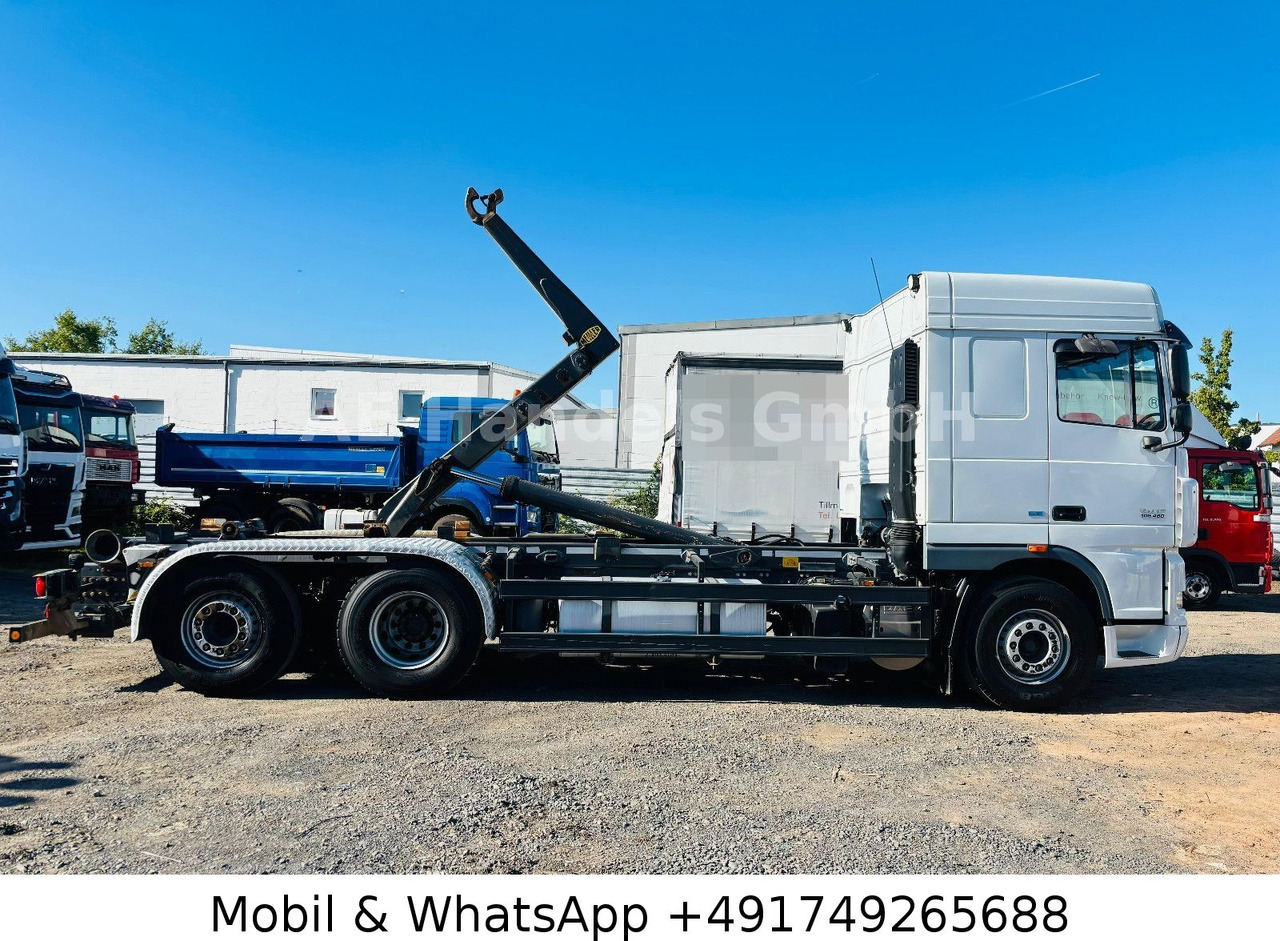 DAF XF 105.460 SC BL Meiller RK 20.70 *Retarder/L+L - Horgos rakodó teherautó: 2 kép. DAF XF 105.460 SC BL Meiller RK 20.70 *Retarder/L+L - Horgos rakodó teherautó: 2 kép.