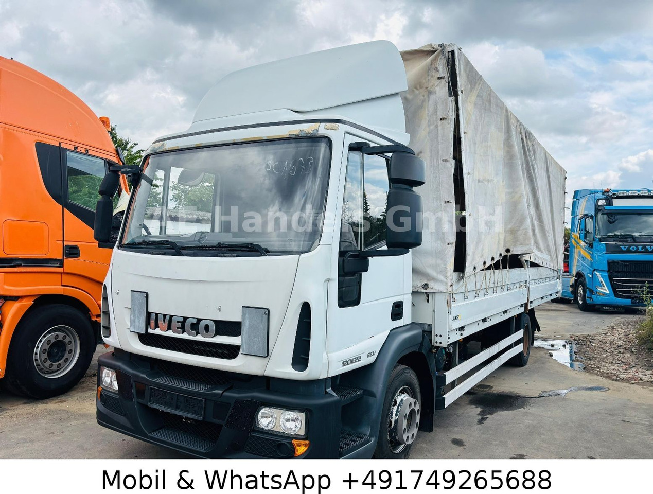 Iveco 120E22 Flachdach BL *Manual / LBW-Dautel - Ponyvás teherautó: 2 kép. Iveco 120E22 Flachdach BL *Manual / LBW-Dautel - Ponyvás teherautó: 2 kép.