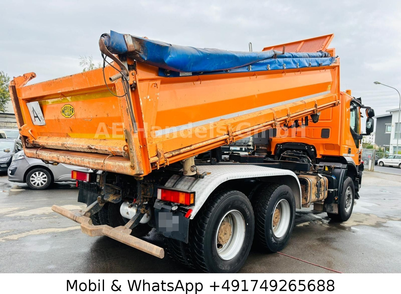 Iveco Trakker 410 E6 BB 6x4 Meiller-Kipper *10m³/AHK - Billenőplatós teherautó: 5 kép. Iveco Trakker 410 E6 BB 6x4 Meiller-Kipper *10m³/AHK - Billenőplatós teherautó: 5 kép.