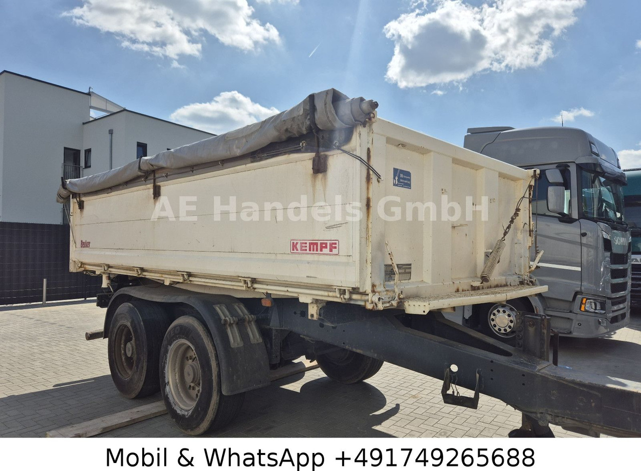 Kempf Tandem 3 Seiten *12m³/Podest/Rollplane/TÜV-11.25 - Pótkocsi billenőplatós: 1 kép. Kempf Tandem 3 Seiten *12m³/Podest/Rollplane/TÜV-11.25 - Pótkocsi billenőplatós: 1 kép.