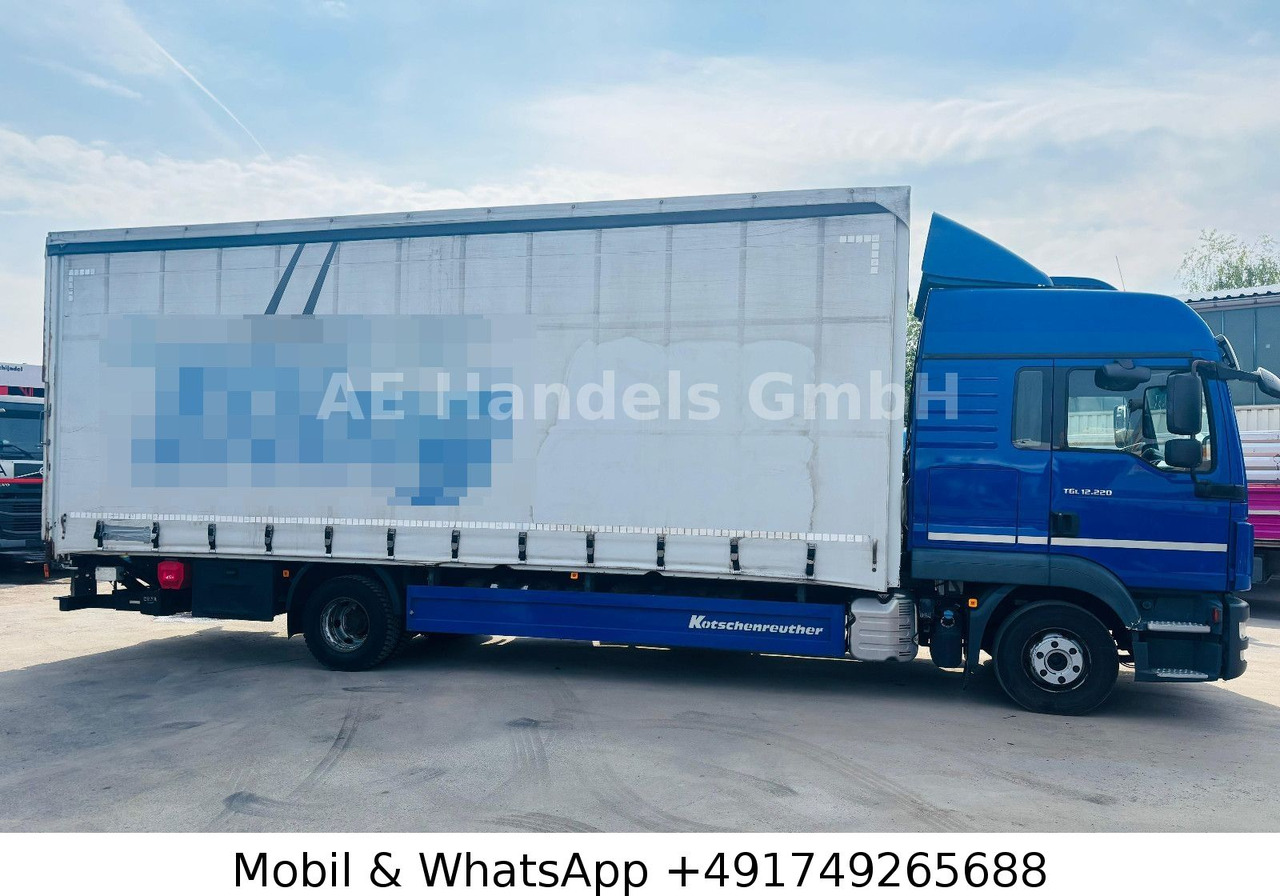 MAN TGL 12.220 LX BL*Tautliner/Edscha/LBW/Standklima - Ponyvás teherautó: 2 kép. MAN TGL 12.220 LX BL*Tautliner/Edscha/LBW/Standklima - Ponyvás teherautó: 2 kép.