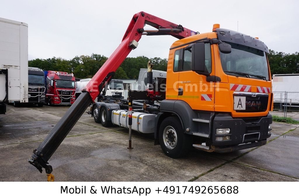 MAN TGS 26.400 BL *Hyva-20.60S/HMF-1444-22/Lenk+Lift - Darus autó: 1 kép. MAN TGS 26.400 BL *Hyva-20.60S/HMF-1444-22/Lenk+Lift - Darus autó: 1 kép.
