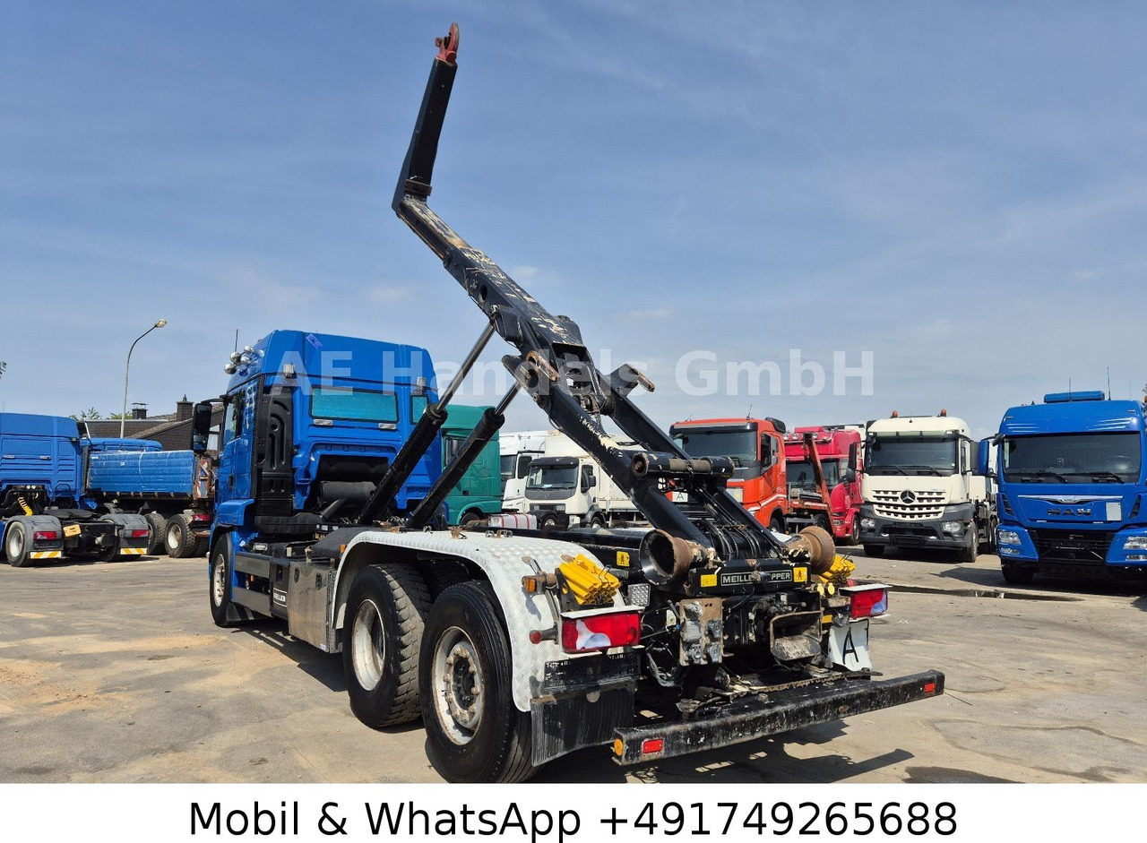 MAN TGS 26.480 XLX LL 6x2 *Intarder/MEILLER-RK-20.65 - Horgos rakodó teherautó, Darus autó: 4 kép. MAN TGS 26.480 XLX LL 6x2 *Intarder/MEILLER-RK-20.65 - Horgos rakodó teherautó, Darus autó: 4 kép.