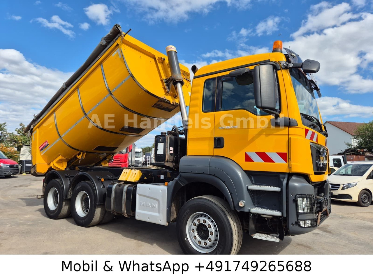 MAN TGS 26.510 6x4 Langendorf*Retarder/14m³/Fertiger - Billenőplatós teherautó: 2 kép. MAN TGS 26.510 6x4 Langendorf*Retarder/14m³/Fertiger - Billenőplatós teherautó: 2 kép.
